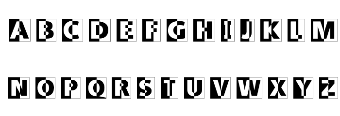 LogoHalfnHalf Font LOWERCASE