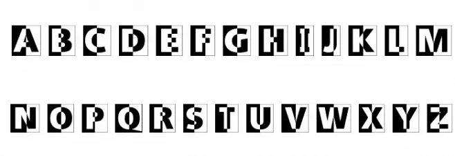 LogoHalfnHalf Caratteri MINUSCOLO