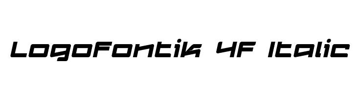 Logofontik 4F Italic Font