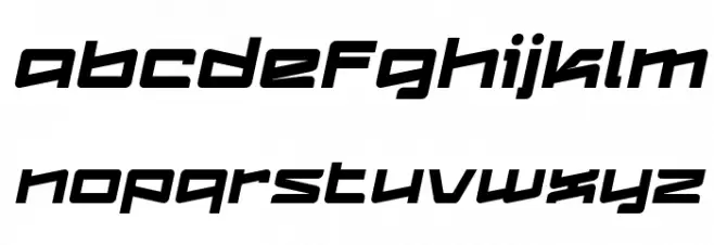 Logofontik 4F Italic Caratteri MINUSCOLO