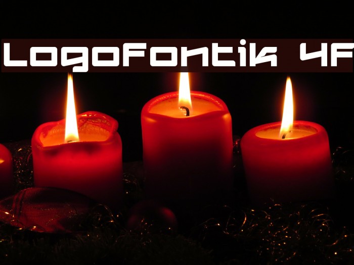 Logofontik 4F Fonte examples