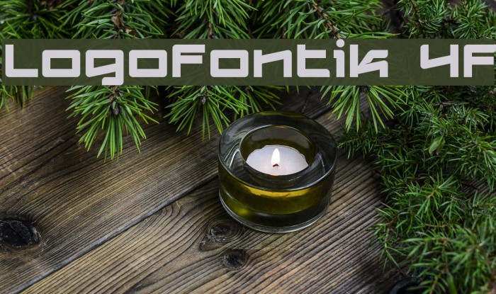 Logofontik 4F Fonte examples