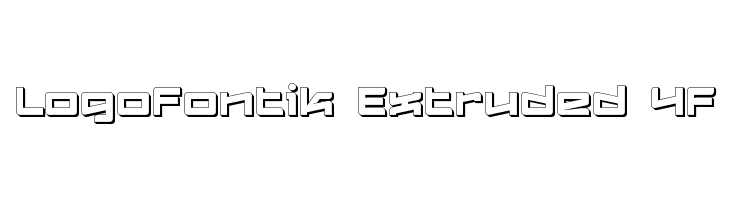 Logofontik Extruded 4F Fonte