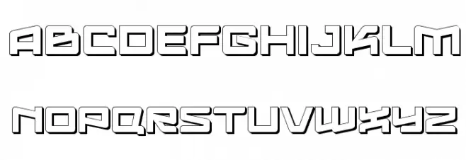 Logofontik Extruded 4F 字体 大写