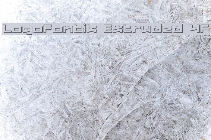 Logofontik Extruded 4F Fonte examples