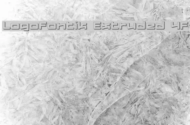 Logofontik Extruded 4F Font examples