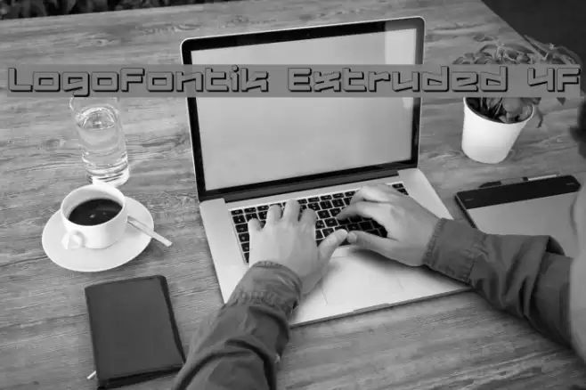 Logofontik Extruded 4F Font examples