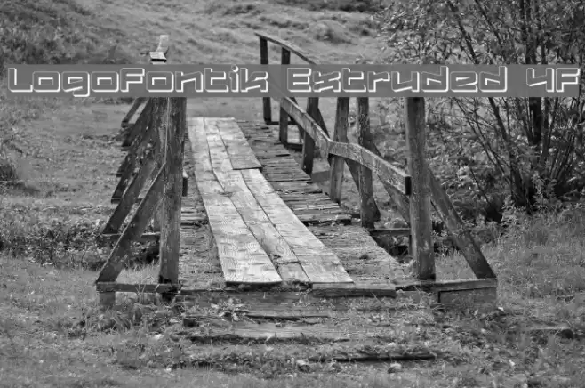 Logofontik Extruded 4F Font examples