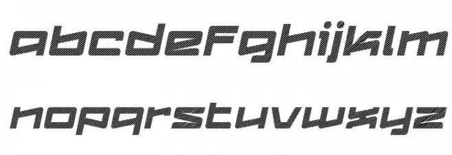 Logofontik Stripes 4F Italic Caratteri MINUSCOLO