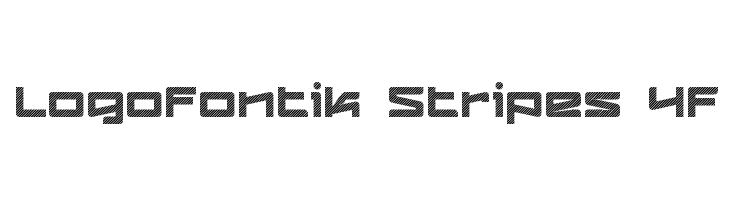 Logofontik Stripes 4F Fonte