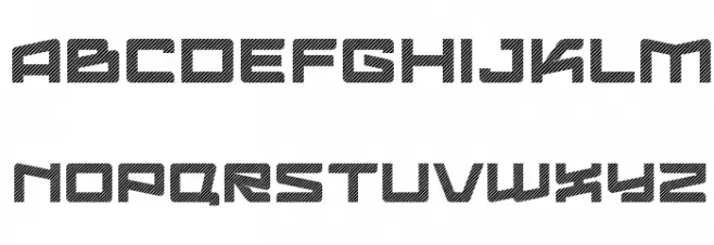 Logofontik Stripes 4F Caratteri MAIUSCOLE