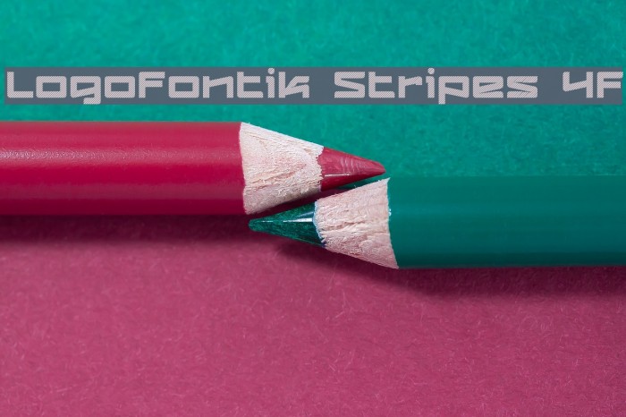Logofontik Stripes 4F Fonte examples