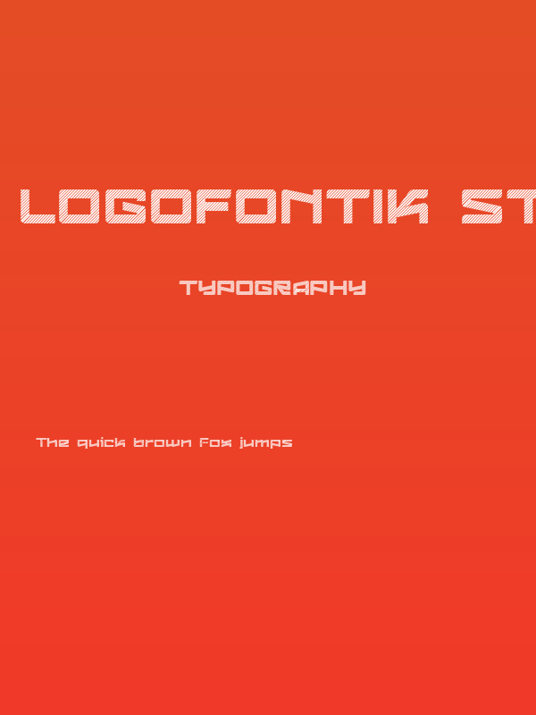 Logofontik Stripes 4F Poster