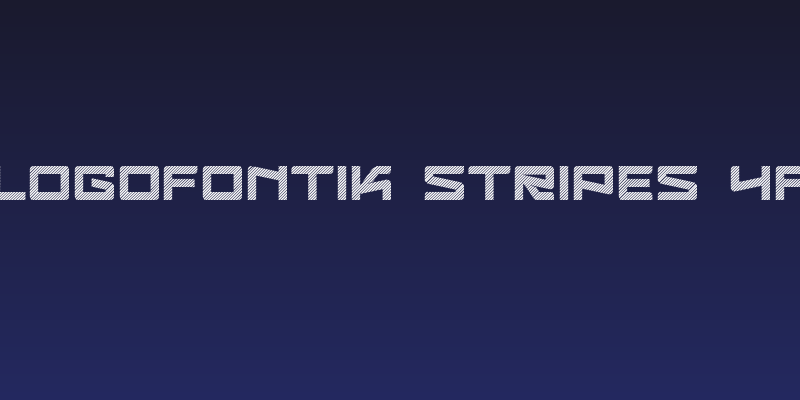 Logofontik Stripes 4F Social Header