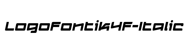 Logofontik4F-Italic Fonte