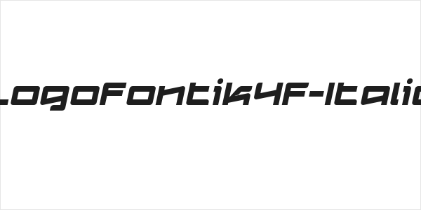 Logofontik4F-Italic Logo