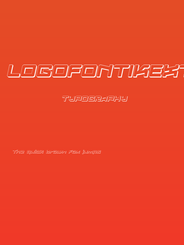 LogofontikExtruded4F-Italic Poster