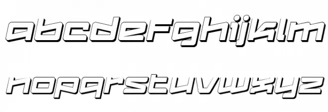 LogofontikExtruded4F-Italic خط أحرف صغيرة