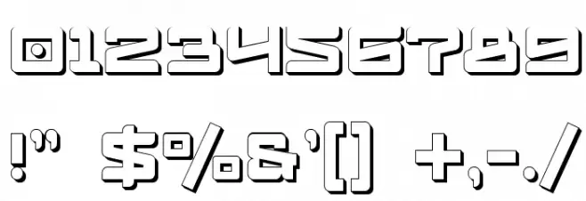 LogofontikExtruded4F Шрифта ДРУГИЕ символов