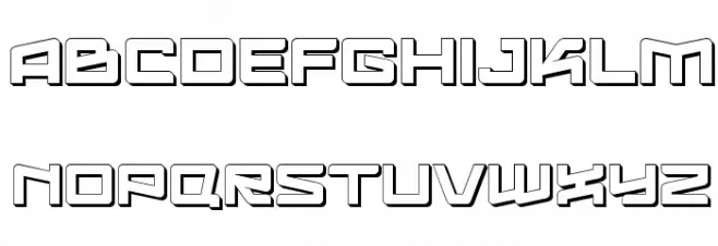 LogofontikExtruded4F Schriftart Groß