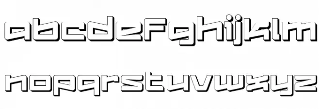 LogofontikExtruded4F Шрифта строчной