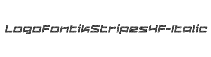 LogofontikStripes4F-Italic Fonte