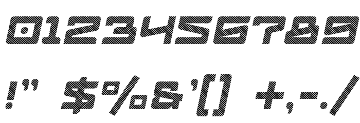 LogofontikStripes4F-Italic Font OTHER CHARS