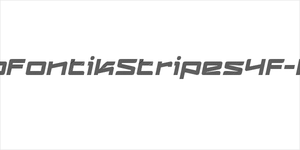 LogofontikStripes4F-Italic Logo