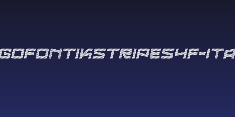LogofontikStripes4F-Italic Social Header