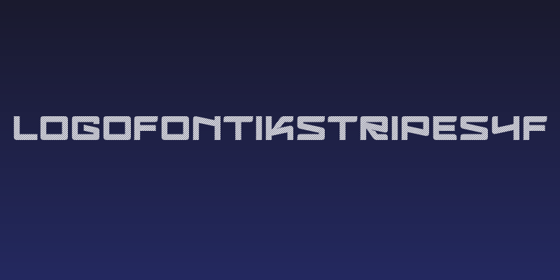 LogofontikStripes4F Social Header