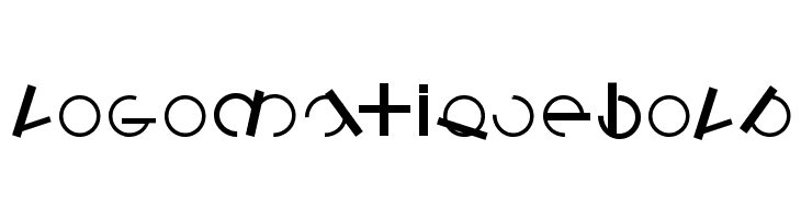 LogomatiqueBold  font caratteri gratis