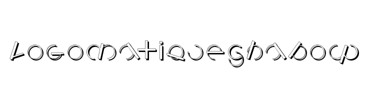 LogomatiqueShadow Font