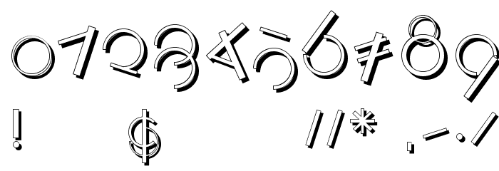 LogomatiqueShadow Font OTHER CHARS