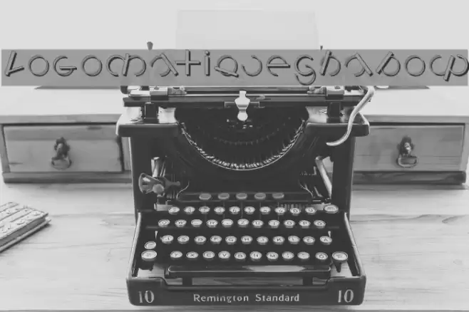 LogomatiqueShadow Font examples