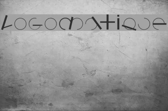 Logomatique Font examples