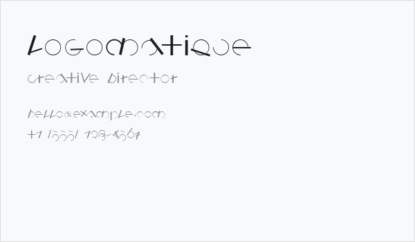 Logomatique Business Card