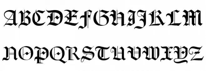 Lohengrin UNZ1 Шрифта ВЕРХНИЙ