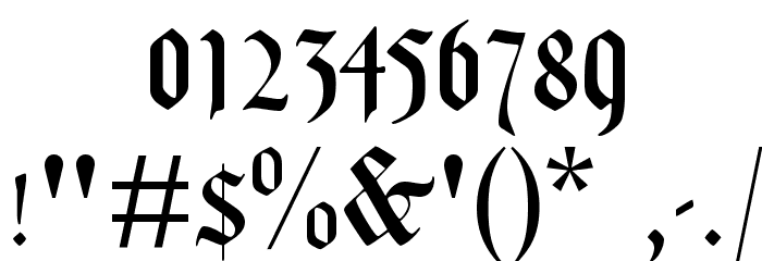 Lohengrin Font OTHER CHARS
