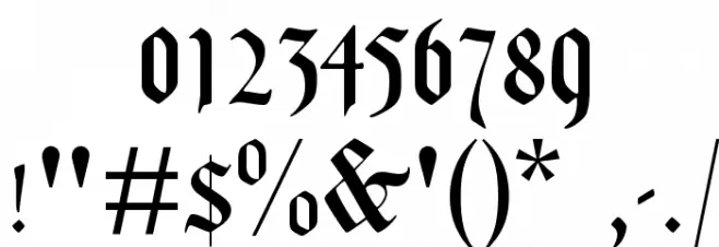 Lohengrin Font OTHER CHARS