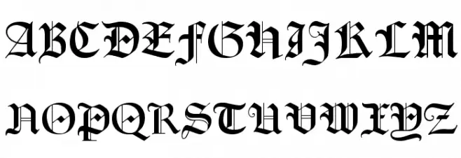 Lohengrin フォント 大文字