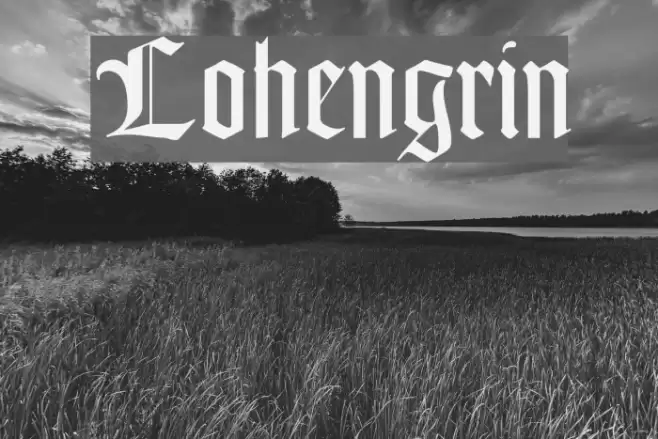 Lohengrin Font examples