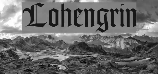Lohengrin Font examples