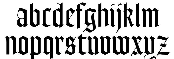 Lohengrin Font LOWERCASE