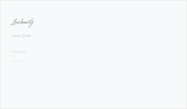 Loisbeauty Business Card