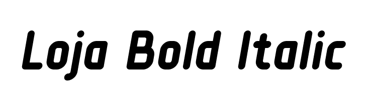 Loja Bold Italic  Free Fonts Download