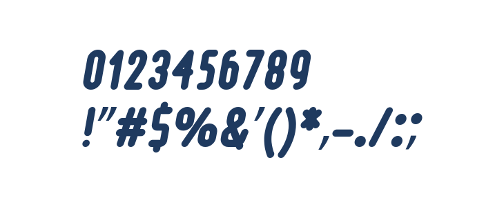 Loja Bold Italic Other Characters