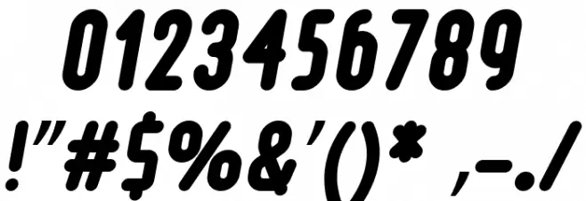 Loja Bold Italic Font OTHER CHARS