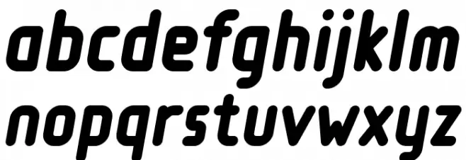 Loja Bold Italic Font LOWERCASE