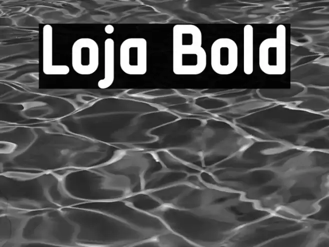 Loja Bold Font examples