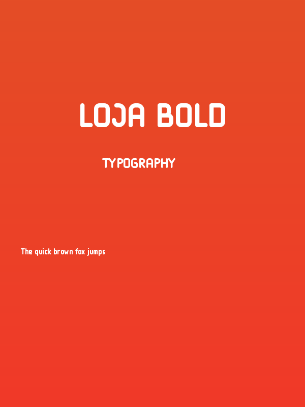Loja Bold Poster